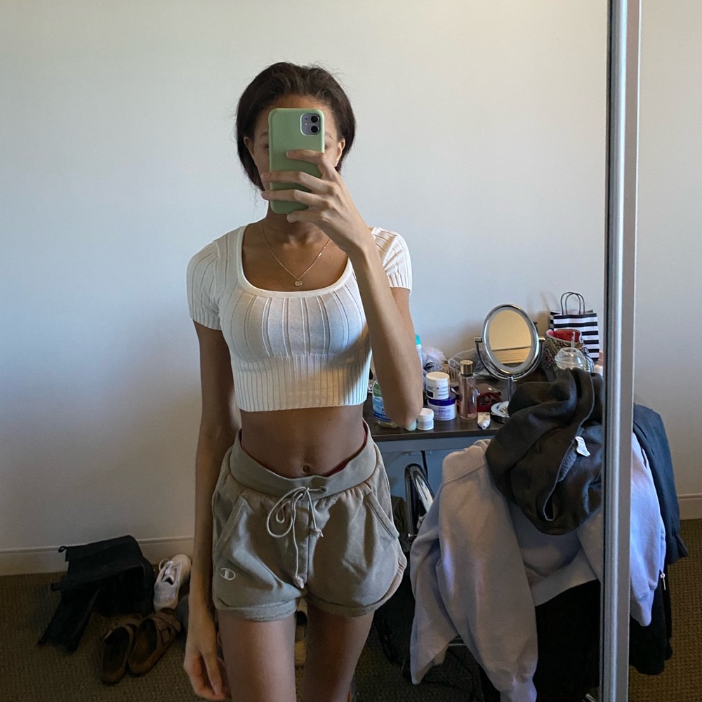 White Crop Top